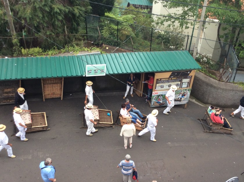 Street toboggan pits at Monte