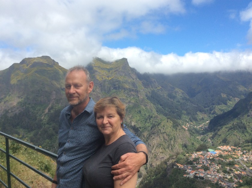 At the top enjoying the view